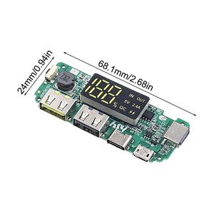 Módulo de carga de batería de litio 18650, pantalla digital con salida USB dual - Product Image 4