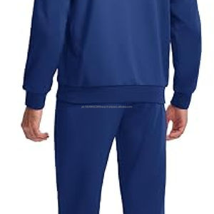 ชุดกีฬาผู้ชายผ้าฝ้าย 100% สำหรับออกกำลังกายกลางแจ้ง ฟิตเนส เทรนนิ่ง และวิ่งจ๊อกกิ้ง เสื้อฮู้ดดี้ กางเกงพิมพ์ลายเทคนิค สำหรับกีฬาฤดูหนาว - Product Image 6