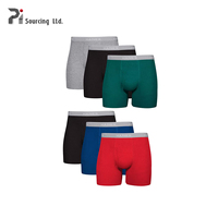 Boxers pour hommes à taille haute, élastiques, respirants, antibactériens, personnalisables, avec design uni, service OEM