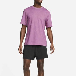 T-shirt à manches courtes col rond Couleur unie Simple Décontracté Vêtement de sport Vente chaude Polyester Homme femme 2024 T-shirt personnalisé - Product Image 5