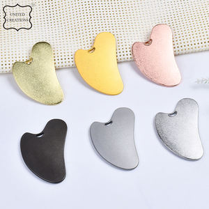 Outil de massage facial Gua Sha en acier inoxydable médical Rouleau en métal Guasha pour le resserrement des soins de la peau du corps et du visage - Product Image 3