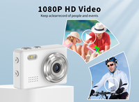 Mini caméra porte-clés DC23, capteur CMOS 1080P, prend en charge la carte MicroSD, écran LCD IPS de 0,96 pouce, caméra numérique de type bouton 2MP intégrée