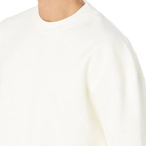 Venta al por mayor personalizado bordado hombres sudaderas con capucha cuello redondo algodón gota hombro Streetwear Unisex de gran tamaño ecológico - Product Image 3