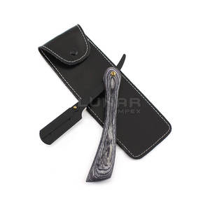 Maquinilla de afeitar con mango personalizado para salón de belleza, maquinilla de afeitar plegable Manual para Barbero, una hoja - Product Image 1