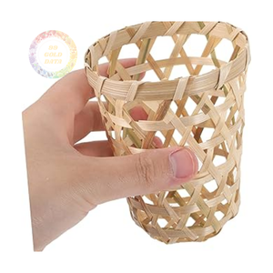 Hand-Carved Bamboo <b>Drink</b> <b>Rack</b> - a Statement of Sustainability and Elegance - Product Image 1