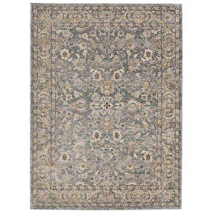 Handmade Classic Polyester Rectangle Hallway <b>Rug</b> Vintage <b>Grey</b> Elegance for Living Room <b>Bedroom</b> Teen Spaces - Product Image 1