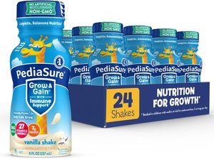 PediaSure Grow & Gain with Immune Support, 27 Vitamins & Minerals for Kids, 7g <b>Protein</b> Vanilla, 8-fl-oz <b>Bottle</b>, Pack of 24 - Product Image 3