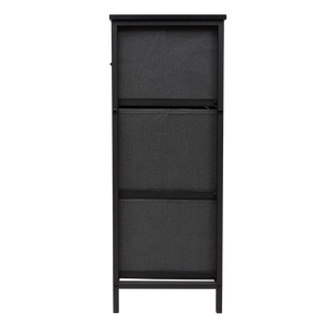 Cómoda de 7 cajones con estructura metálica, organizador de armario moderno independiente para dormitorio, 100x30x80cm, negro, Vietnam - Product Image 2
