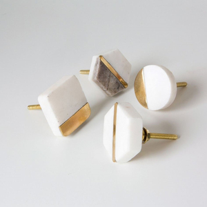 Presente para su hogar Cocina Baños Perilla de puerta Perilla de manija de puerta de resina y latón única a precio mayorista - Product Image 4