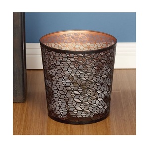 Antique Rustic <b>Metal</b> <b>Waste</b> <b>Bin</b> Handcrafted with Vintage Flair for Stylish Home Office & Public Spaces - Product Image 1