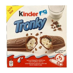 Barras de Chocolate con Oblea Ferrero Kinder Tronky, Paquete de 3, 3x5 Barras, 90g, Precios de Mayoreo para Exportación, Snack de Chocolate con Oblea Crujiente y Económico - Product Image 6