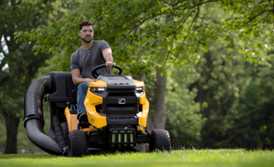 Tondeuse autoportée jaune à essence avec siège, volant et grande plateau de coupe, pour jardin, ferme et sentiers, DIY OEM - Product Image 2