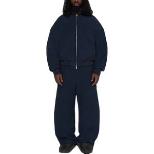 ชุดวอร์มผ้าฟลีซเปิดไหล่แบบซิปขนาดใหญ่พิเศษสำหรับทั้งชายและหญิงชุดวอร์มผ้าฟลีซเทอร์รี่แบบปรับแต่งได้2026 - Product Image 1