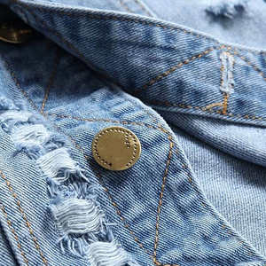 Chaleco Vaquero Utilitario Estilo Urbano, Chaqueta Sin Mangas con Múltiples Bolsillos, Logotipo Personalizado y Pedidos al por Mayor - Product Image 6