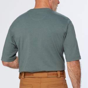 Camiseta de cuello redondo de secado rápido atlética personalizada para hombre suave tela de algodón 100% ligera y transpirable varios colores con patrón de impresión - Product Image 6