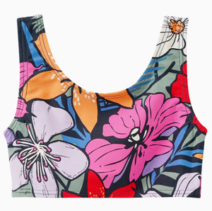 Conjunto de dos piezas de ropa de baño de estilo deportivo para mujer, sujetador ecológico reversible, pantalones cortos con logotipo personalizado - Product Image 5