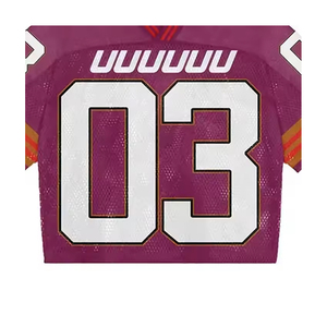 Venta al por mayor 2025 Camisetas de fútbol americano personalizadas Nuevo diseño Uniforme de talla grande con mangas cortas Hecho en Pakistán - Product Image 5