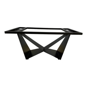 Patas de Mesa de Comedor en Forma de W de Estilo Industrial CHBBA007, Patas de Hierro Resistentes con Recubrimiento en Polvo para Cafeterías y Muebles para Hospitales - Product Image 1