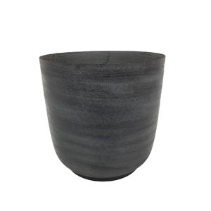 La maceta redonda de Metal más popular con recubrimiento en polvo de Color negro mate para el hogar y el jardín decorativo moderno y elegante - Product Image 5