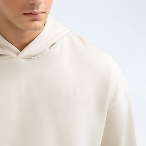 Vêtements décontractés OEM personnalisés Fabricant de vêtements à manches longues Sweats à capuche unisexes en coton mélangé pour hommes et femmes - Product Image 2