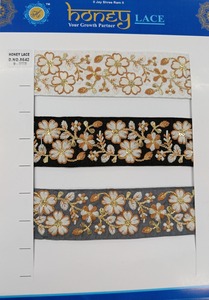 ลูกไม้ปักลายดอกไม้สีสันสวยงามพร้อมรายละเอียดที่ซับซ้อนเหมาะสำหรับชุดเจ้าสาวเครื่องประดับแฟชั่น - Product Image 5