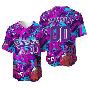 Vente en gros de vêtements de sport tendances pour hommes, maillot de baseball à manches courtes par sublimation personnalisé, impression de maillot vierge personnalisable - Product Image 4