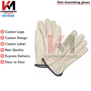 Guantes de Trabajo de Piel de Vaca, Ligeros, Ecológicos, con Protección para las Palmas, al Por Mayor - Product Image 6