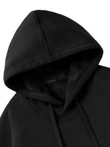 Offre Spéciale hommes sweats à capuche à manches longues pour l'hiver 100% coton polaire respirant séchage rapide haute qualité teint uni - Product Image 3