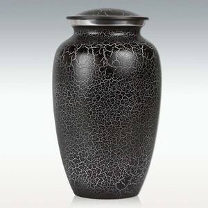 Urne de crémation en aluminium, émail blanc et noir imprimé, cendriers funérailles, meilleure vente, pas cher, styliste, artisanal - Product Image 4