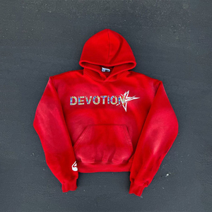 OEM Venta caliente Hombres Jersey con capucha Sun Fade ácido lavado Diseño Rhinestone Personalizado Carta Imprimir Estilo Casual Hombres Sudadera con capucha - Product Image 5