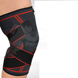 Best-seller Bas quantité minimale de commande Fitness Genouillères Vêtements d'entraînement Grande Taille Genou Wraps Fabriqué Au Pakistan - Product Image 2