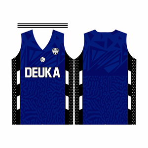 Maillot de basket-ball imprimé par sublimation personnalisé OEM respirant fabriqué avec un tissu en maille de polyester 100% disponible dans les tailles jeunes et adultes - Product Image 2
