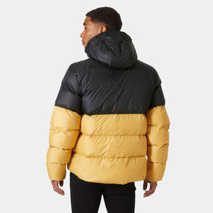 OEM personalizado de los hombres de los Deportes regulares de concha acolchada burbuja acolchada chaqueta de invierno de lana Stand Collar Zip Down Jacket - Product Image 2