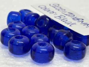 Handmade Blue Glass Crow Beads with Smooth Finish for Jewelry Making Tribal Crafts and Traditional Designs in <b>Box</b> - Product Image 4
