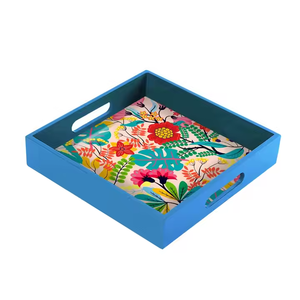 ถาดเสิร์ฟไม้สุดพิเศษสติกเกอร์พิมพ์บนโต๊ะอาหารในโรงแรมบ้านอาหารอินเทรนด์จานชาอาหารเช้าถาดกาแฟไม้ - Product Image 4