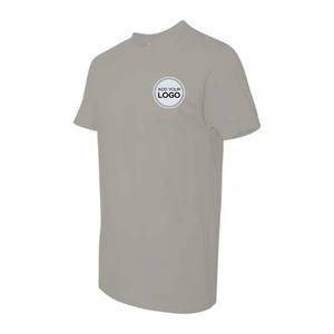 Camiseta gris deslizante Unisex 65 poliéster 35% algodón Camisetas básicas para hombre 100% algodón peinado camiseta lisa - Product Image 1
