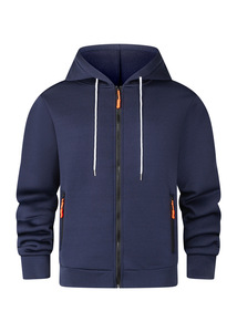 Sudaderas con Capucha y Cremallera Personalizadas de Alta Calidad OEM, 100% Algodón, con Logotipo en Color Personalizado, Unisex, para Hombre - Product Image 4