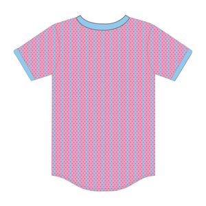 Jack e Jill of America Pink Pink Pink maglia da Baseball Black organizzazioni professionali civiche maglietta in rete personalizzata - Product Image 3