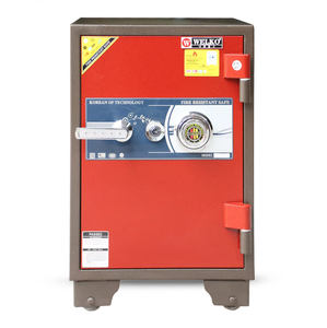 Usine de coffres-forts de luxe pour la maison-Mini coffres-forts WELKO S630 KC Marron Rouge - Product Image 1