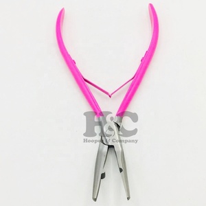 Nouveautés : Pince à cheveux en acier inoxydable pour extensions micro-nano, outil d'ouverture et de retrait, outil de coiffage pour boucles de cheveux, avec logo - Product Image 6