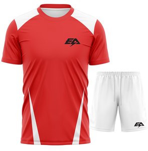 Maillots et hauts de football personnalisés en polyester respirant de haute qualité, impression par sublimation, faible MOQ, tailles adultes, logo personnalisé pour hommes - Product Image 1