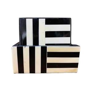 Posavasos con incrustaciones de hueso bajo demanda o protección de muebles de anillos de agua y derrames disponibles a buen precio - Product Image 2