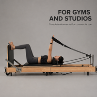 Lit de Pilates pliable en chêne massif, équipement d'exercice pour la maison, vente en gros OEM, 150 kg