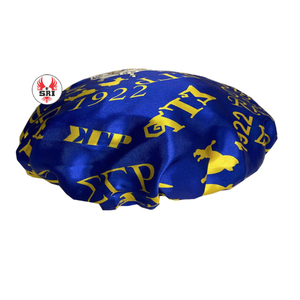 Venta caliente fabricante profesional hermandad griega ajustable Reversible Satin Bonnet 1922 Sigma Gamma Rho Luxury Bonnet - Product Image 4
