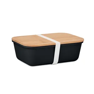 Boîte à lunch personnalisée en bambou PP, produit de merchandising écologique - Product Image 5