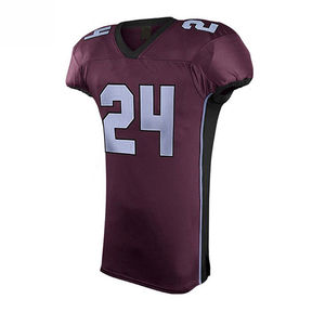 Tenues de football personnalisables de haute qualité OEM, uniforme de football américain pour les saisons d'été et d'automne, ensembles teints en pièce - Product Image 2