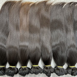 Extensions de cheveux Dream Hair Premium Baby Hair Weft, cheveux vierges vietnamiens, cuticules alignées, lisses et soyeux, aspect naturel, fabrication à la machine - Product Image 1
