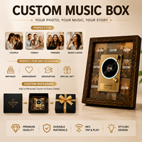 Магнит на холодильник Custom Del Rey NFC CD Player с музыкой DIY, 2 виниловых диска, подарок для фанатов Coachella, декоративный ночник, вращающийся