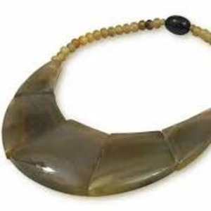 Los mejores collares de moda de cuerno Real para niña y mujer, joyería Natural ecológica, collar de cuerno de buey de Búfalo, los mejores diseños personalizados - Product Image 5