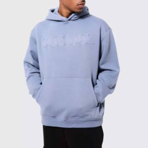 Sweat à capuche pour homme grande taille sur mesure, confortable, léger, 100% coton, polaire pour l'hiver avec logo - Product Image 6